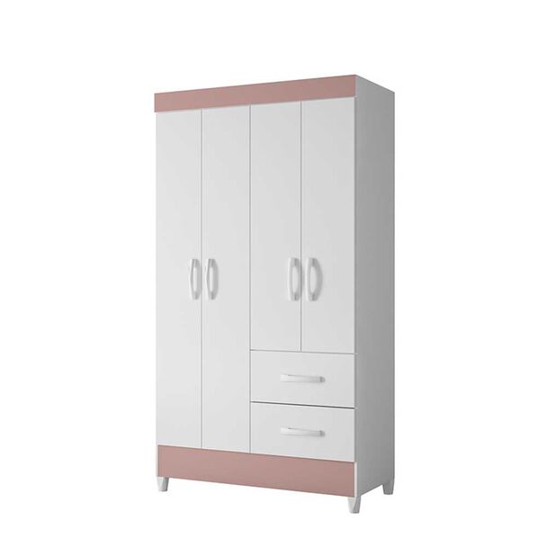 Clóset Vekkahome Mobi 4 Puertas 2 Cajones Blanco