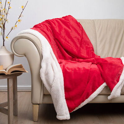 Imagen 1 del producto Manta de Poliéster Doral 127 x 152 cm Fluffy Rojo
