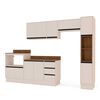 Kit Cocina Modular Premier Vekkahome 10 Puertas 3 Cajones Beige