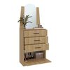 Comoda TUHOME Praga Metalicas 1 Cajon Fresno Europeo