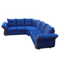 Sofá Seccional Almore Atlanta 5 Cuerpos Azul