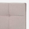 Cama Europea Rosen Base Dividida King Art 4 + Respaldo + 2 Veladores Niebla