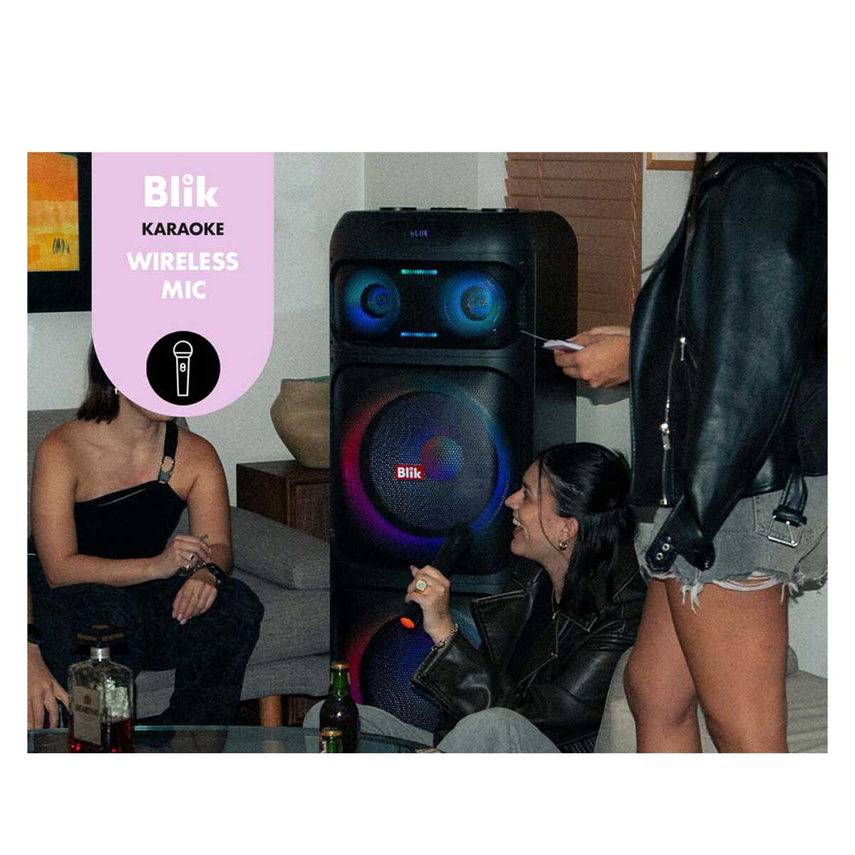 Parlante Bluetooth Blik Light Up 700 Negro