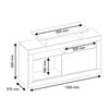 Rack TV Home Mobili Anvas Hasta 43" Café