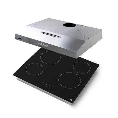 Imagen 2 del producto Kit Empotrable Campana Mabe CM6045XV0 + Encimera General Electric PG6040EVN0