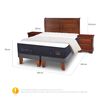 Cama Europea CIC Base Dividida King S&uacute;per Premium + Respaldo + Veladores + Plum&oacute;n Ganso