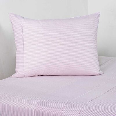 Imagen 1 del producto Juego de Sábanas Elements & Co 1.5 Plazas 144 Hilos Stripe Mauve
