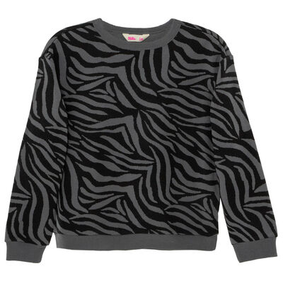 Imagen 1 del producto Polerón Sin Gorro de Algodón Niña Mila Grafito, Lila, Negro