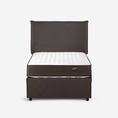Cama Nido Rosen 1,5 Plazas New Ergo T + Respaldo Maurice Chocolate