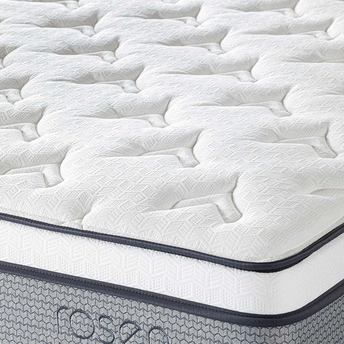 Combo Cama Europea Rosen King Indie BD + Respaldo Ferrara