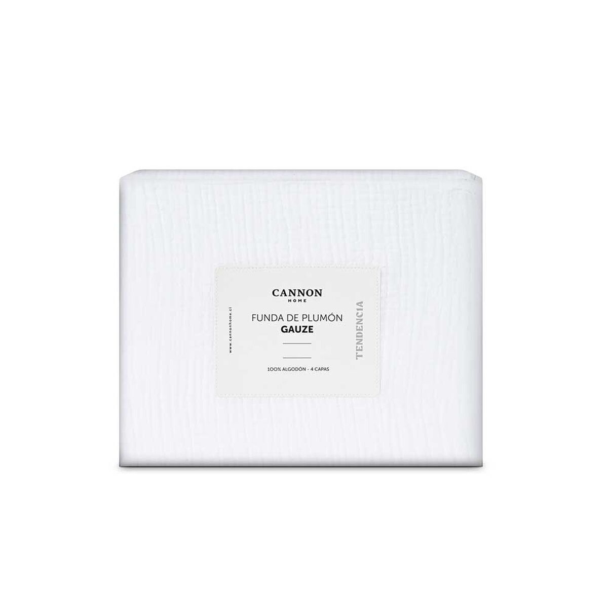 Funda de Plum&oacute;n Cannon S&uacute;per King Gauze White