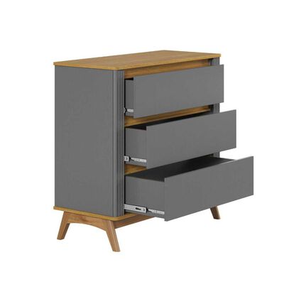 Imagen 2 del producto Comoda Amuv 3 Cajones Gris