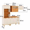 Mueble de Cocina Roca Casta&ntilde;a 4 M&oacute;dulos Canela-Arena