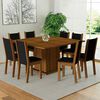 Juego de Comedor Vekkahome Clarice Greco 8 Sillas Caf&eacute;