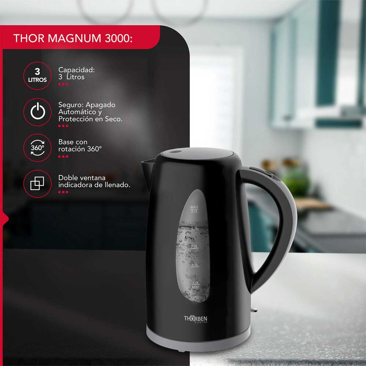 Hervidor Thor Magnum 3000 3 lts