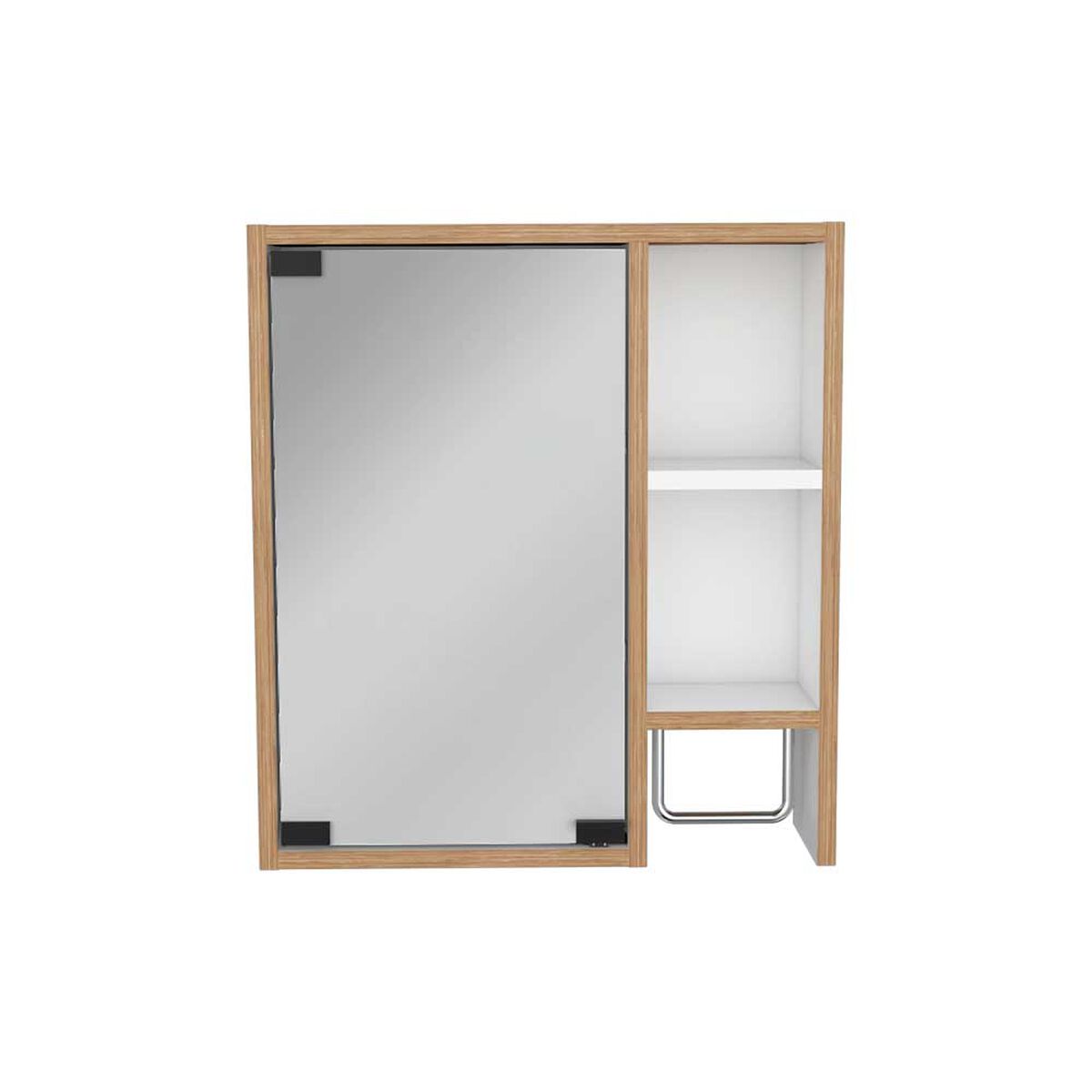 Botiqu&iacute;n con Espejo TuHome Martinica 1 Puerta Miel y Blanco