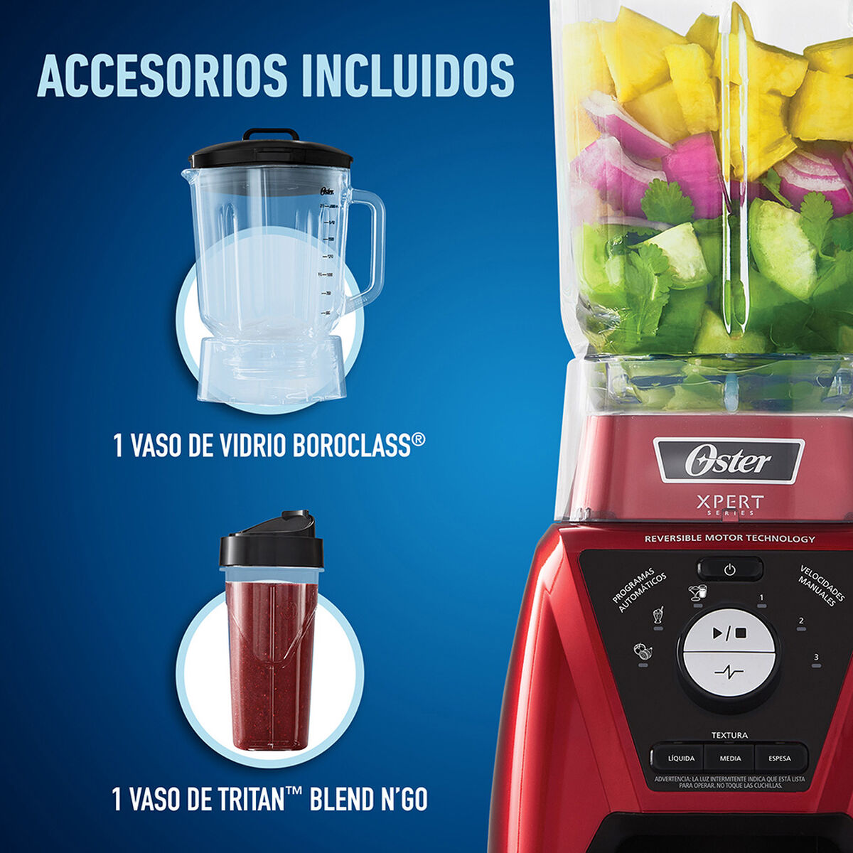 Licuadora Oster BLST3B-RPG-052 2 lt. Xpert Series