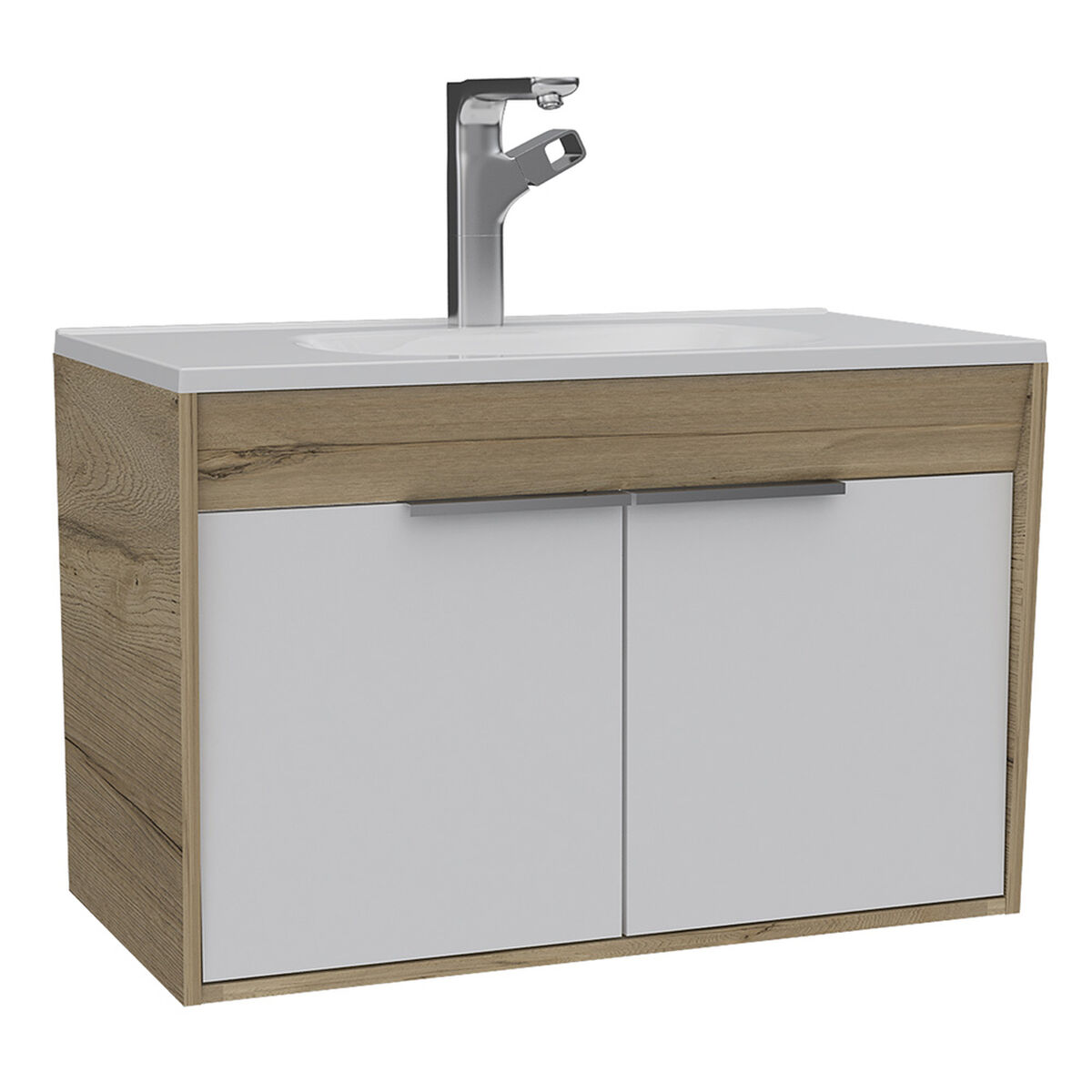Botiquín + Mueble Lavamanos Flotante TuHome Bath 300