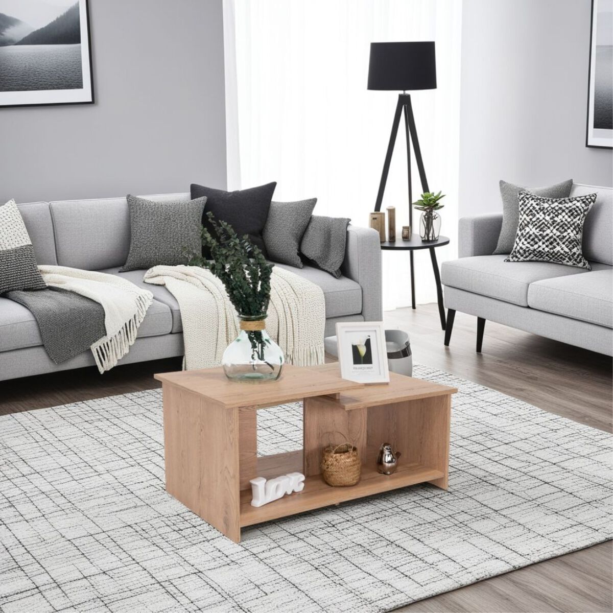 Mesa De Centro TuHome Wema Macadamia