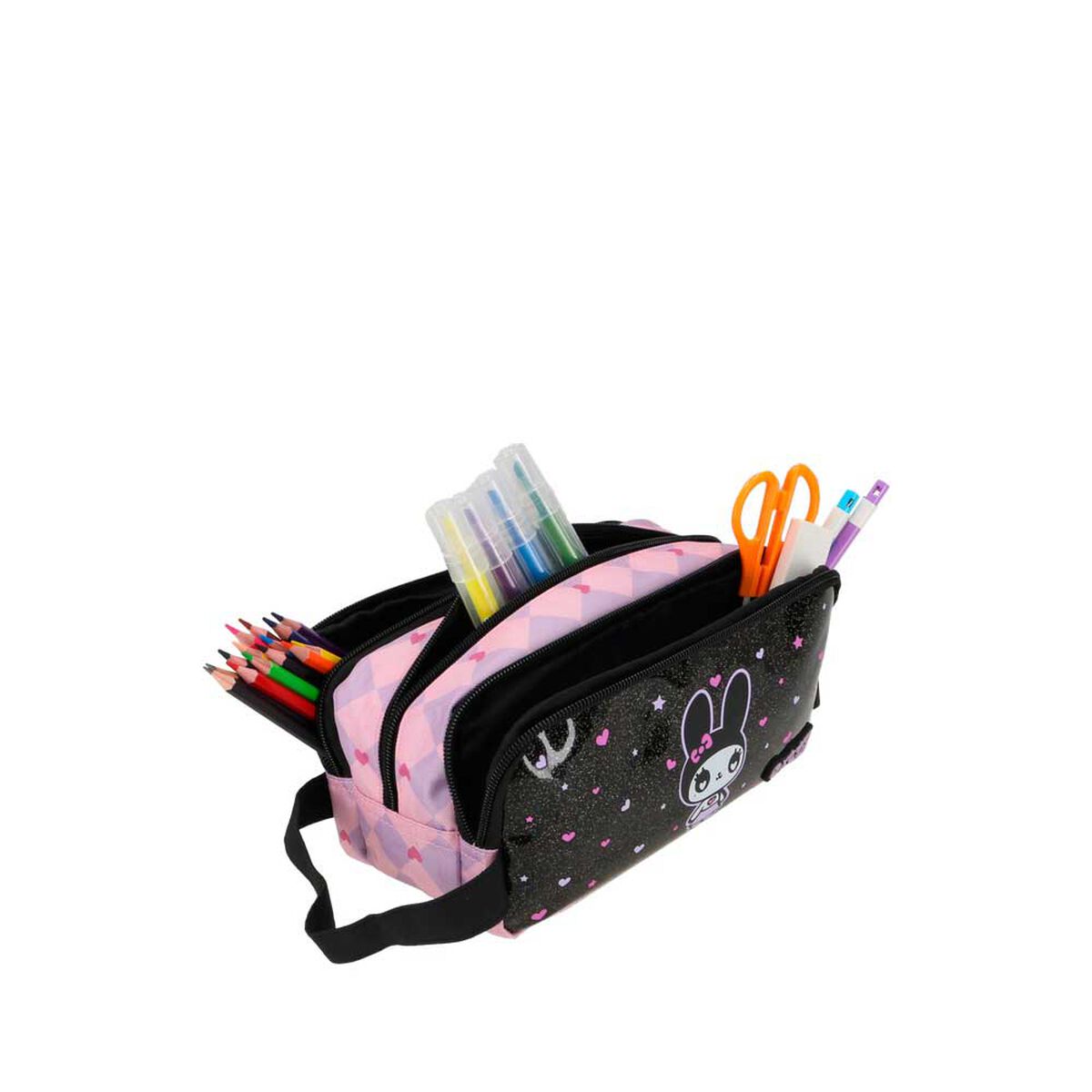 Estuche Xtrem University+ 6XT Gato Negro/Lila