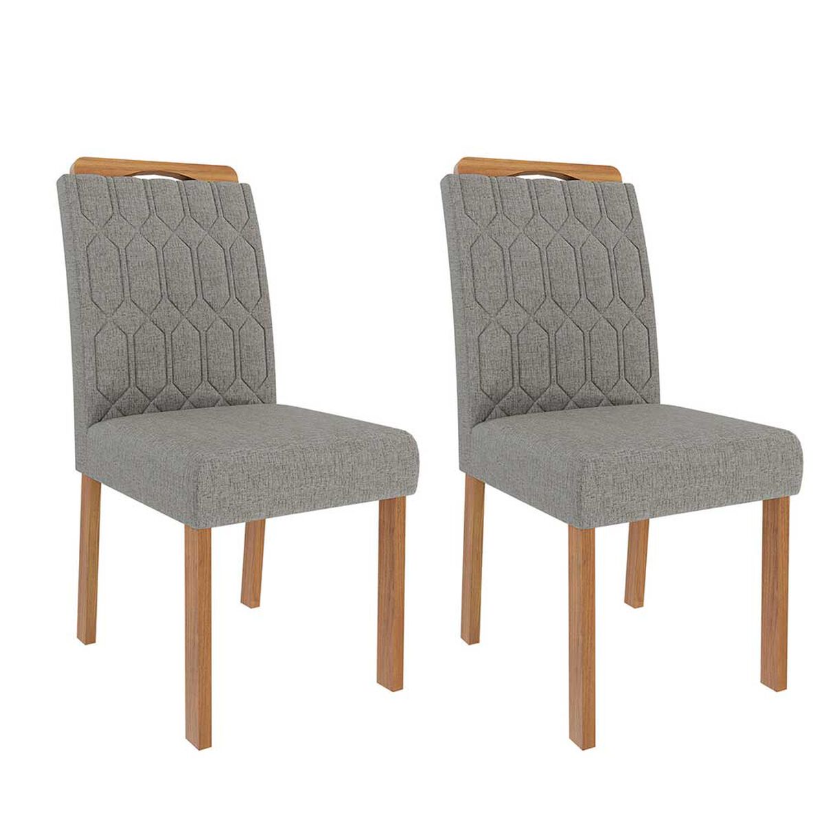 Juego de comedor Decocasa Louis 4 Sillas Off White