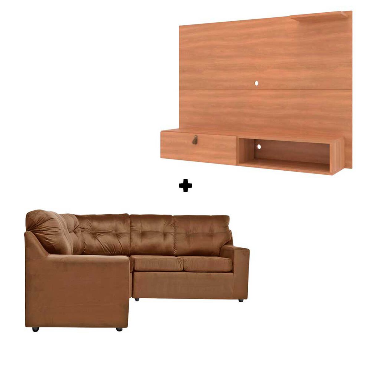 Panel TV Almore Italia Freijo y Café Hasta 50" + Seccional