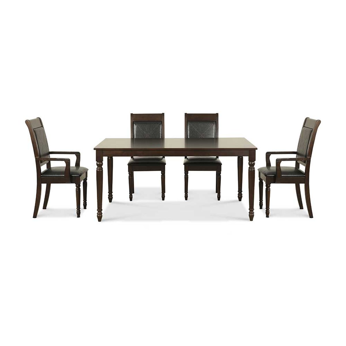 Juego de Comedor CIC Tenesse 4 Sillas + 2 Sitiales Chocolate