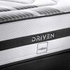 Cama Europea Rosen Base Dividida King Driven + Respaldo + 2 Veladores Sicilia
