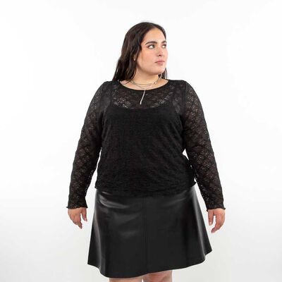 Polera Manga Larga Mujer Extralindas
