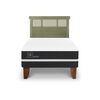 Cama Europea CIC 1,5 Plazas Ortopedic + Respaldo Dublin Olivo