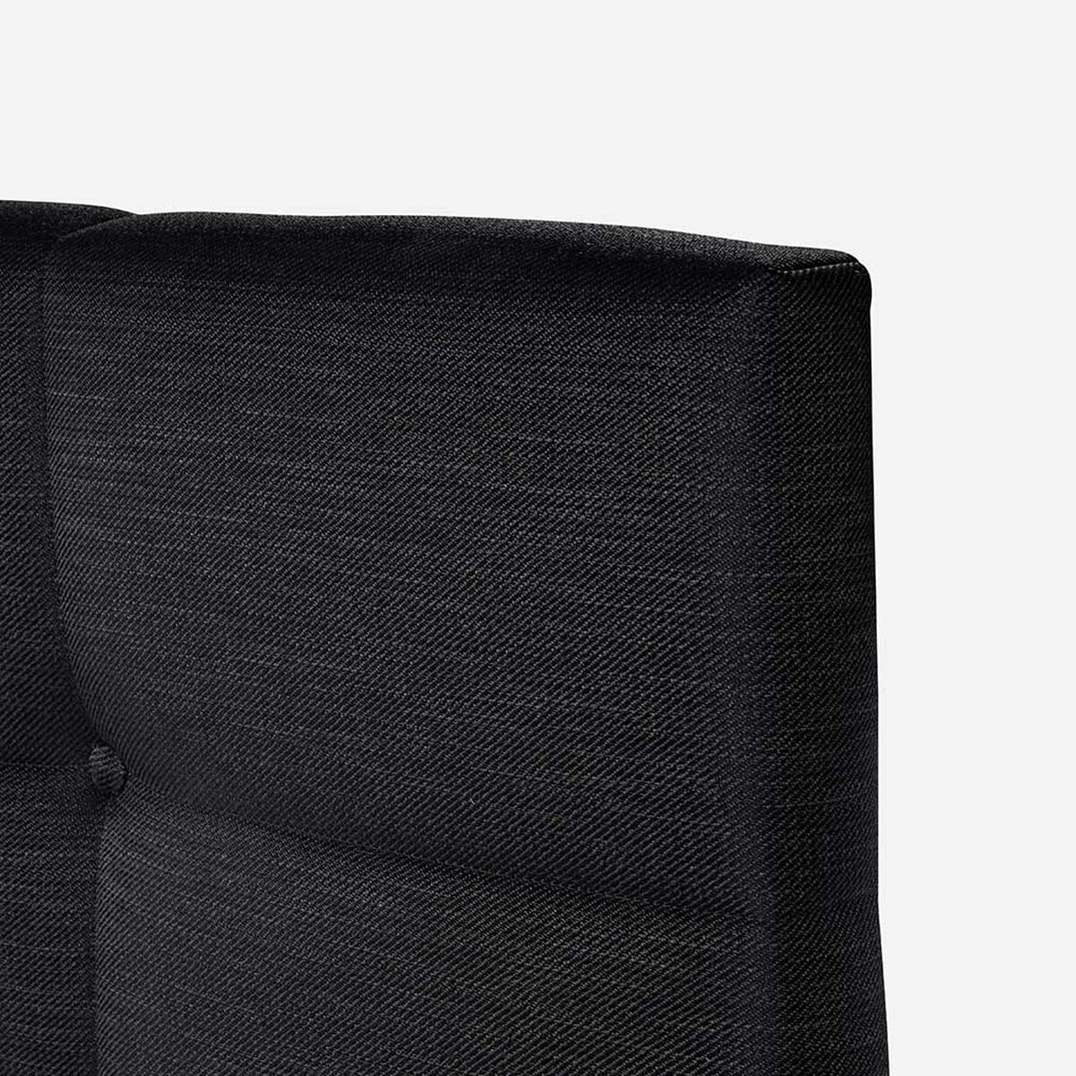 Cama Europea Rosen Base Dividida 2 Plazas Indie + Respaldo + 2 Veladores Issey Grafito