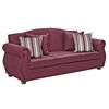 Juego de Living Innovamuebles Azucena Sofá 3 Cuerpos + Dos Sillones 1 Cuerpo Burdeo 