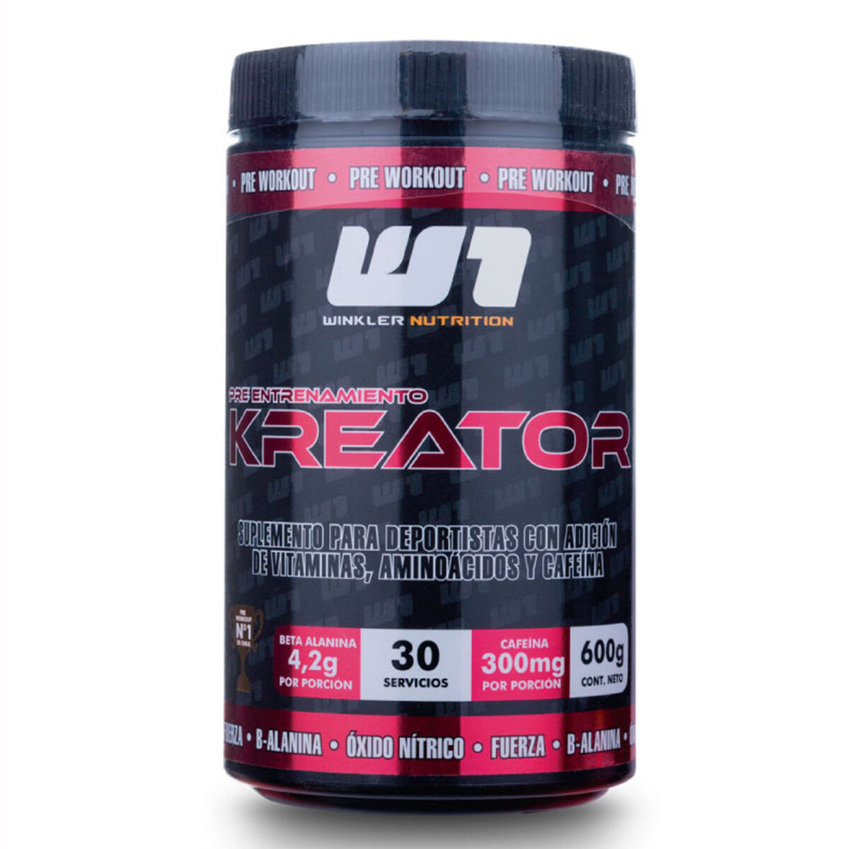Pre Entreno Kreator Sabor Berry Punch 600 Grs. 30 Servicios