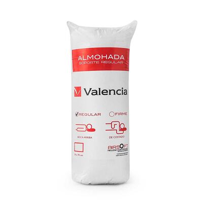 Almohada Valencia Microfibra Medio Rollo 50 x 70 cm