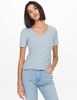 Polera Rayas Manga Corta Mujer Jacqueline De Yong
