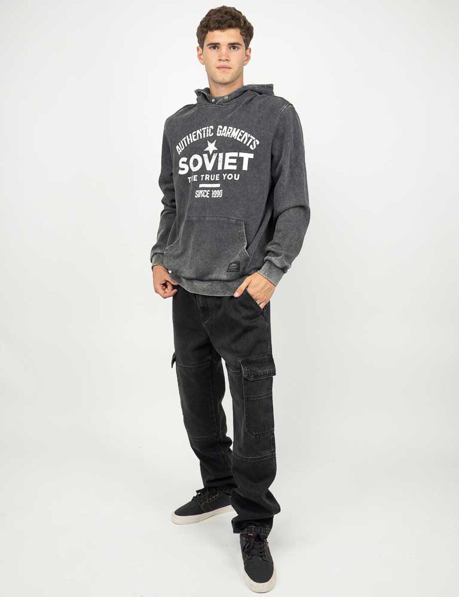 Poler&oacute;n Hoodie Oversize Vintage Hombre Soviet