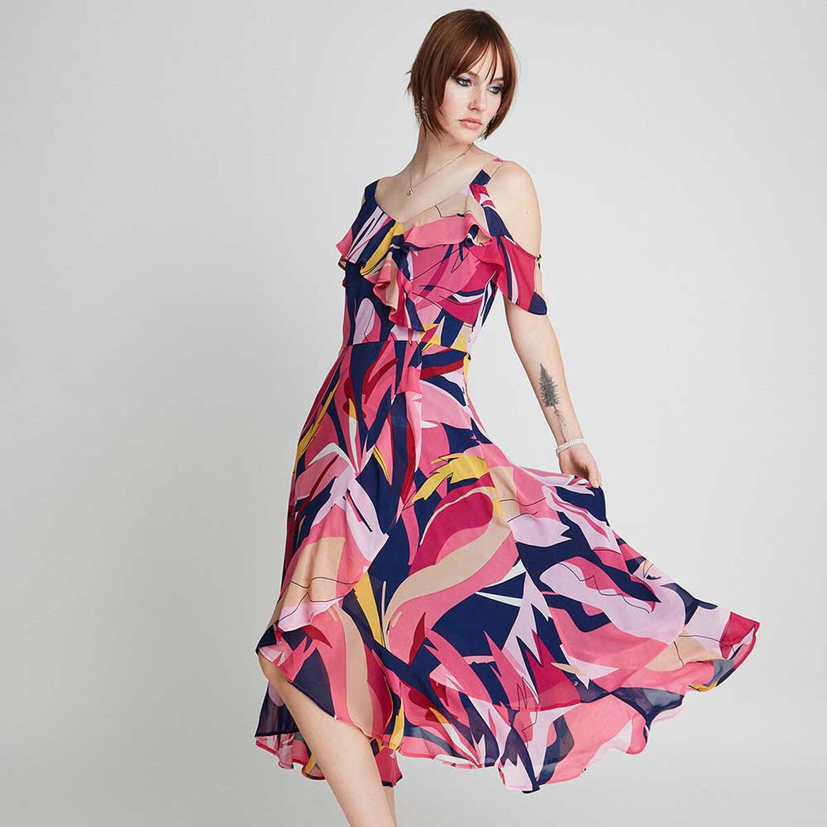 Vestido Sin Hombros Mujer Lorenzo Di Pontti