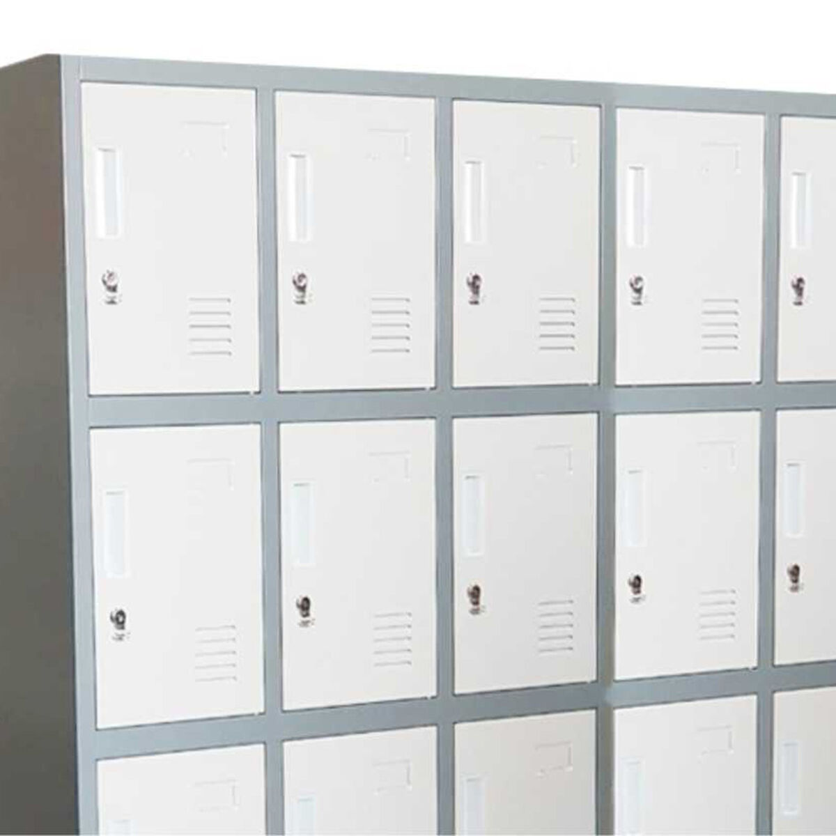 Locker 20 Puertas 5 Cuerpos Muebles Santiago Lk-5555