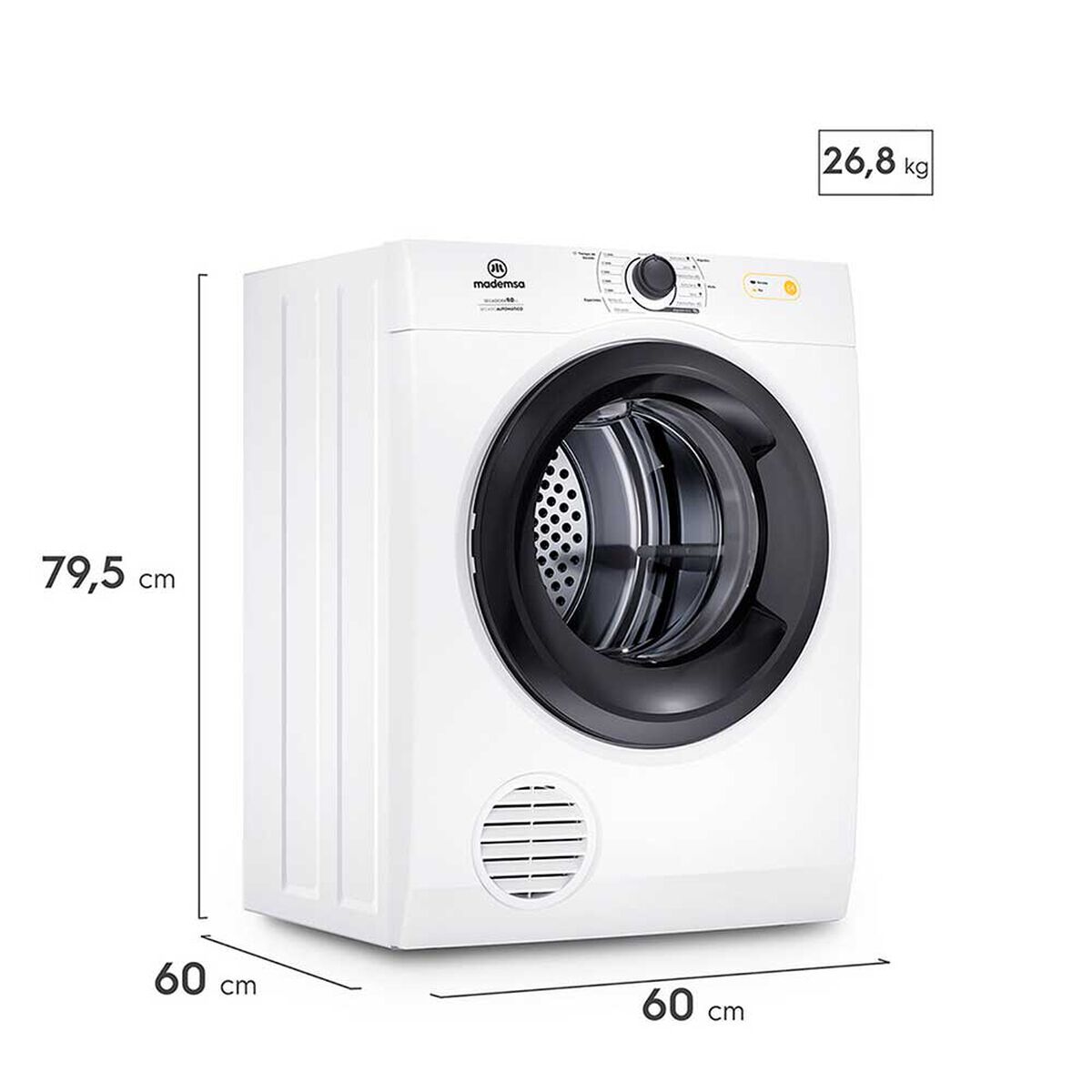 Combo Secadora de Ropa Mademsa 9D BZG 9 Kg. + Calientacamas Kioto CY2 2 Plazas