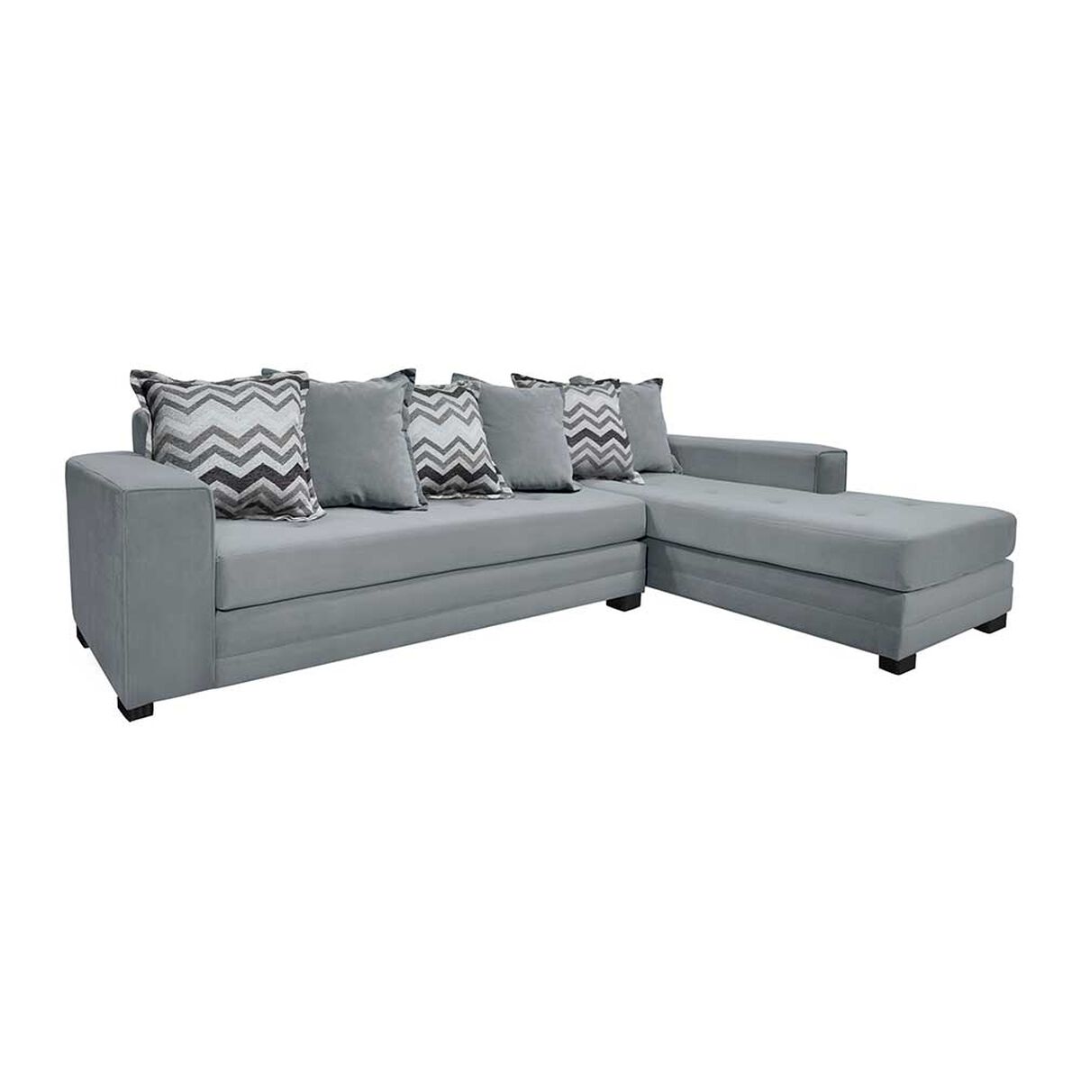 Sof&aacute; Seccional Living Factory Venecia 5 Cuerpos Gris