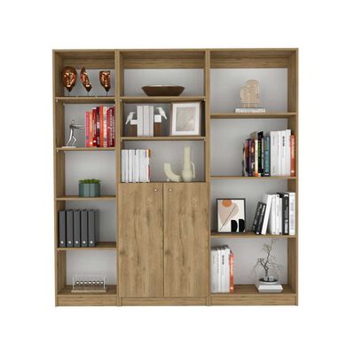 Imagen 2 del producto Estante 45 cm + Estante 2 Puertas + Estante 4 Repisas TuHome Home Macadamia