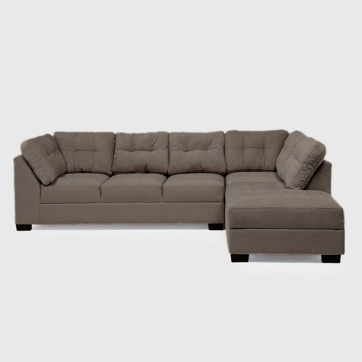 Seccional Derecho Muebles MPR Edimburgo 5 Cuerpos Caf&eacute;