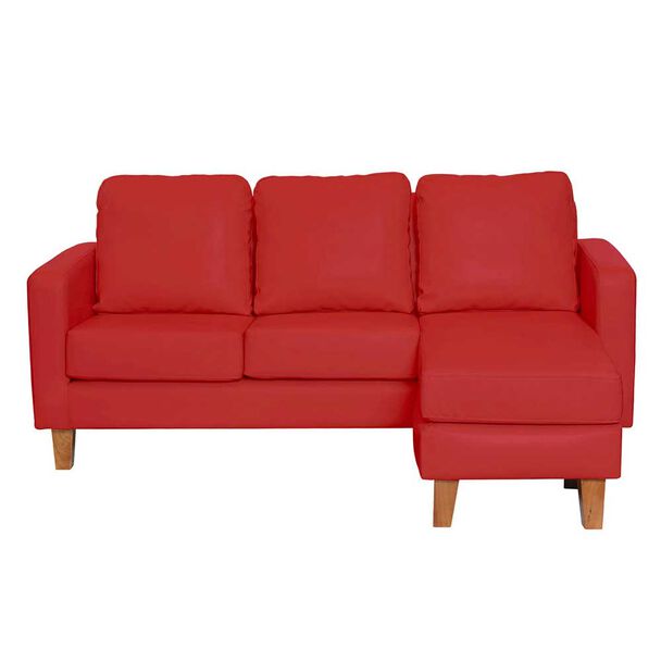 Sofá Seccional Intercambiable Latam Home Venecia 3 Cuerpos Rojo
