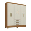 Closet Di Poretti Design Itacare 3 Cajones 6 Puertas Caf&eacute;