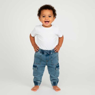 Imagen 1 del producto Jeans de Algodón Bebo Chess Baby Denim, Negro