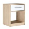 Velador Mobikit Oslo Blanco-Jerez 1 Cajón