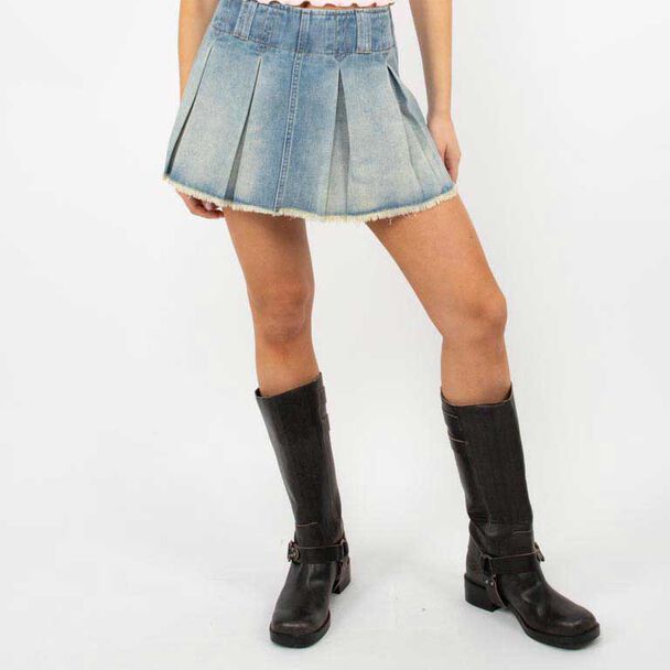Falda Mini Denim Mujer Icono