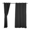 Set de Cortinas Mashini Blackout Selecta 220 x140 cm Negro