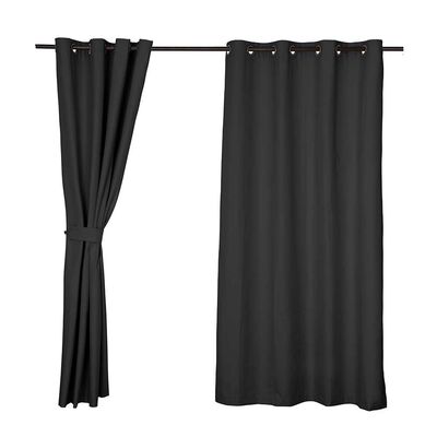 Imagen 1 del producto Set de Cortinas Mashini Blackout Selecta 220 x140 cm Negro