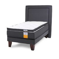 Cama Europea Drimkip 1,5 Plazas Plus Funcional + Topper + Respaldo